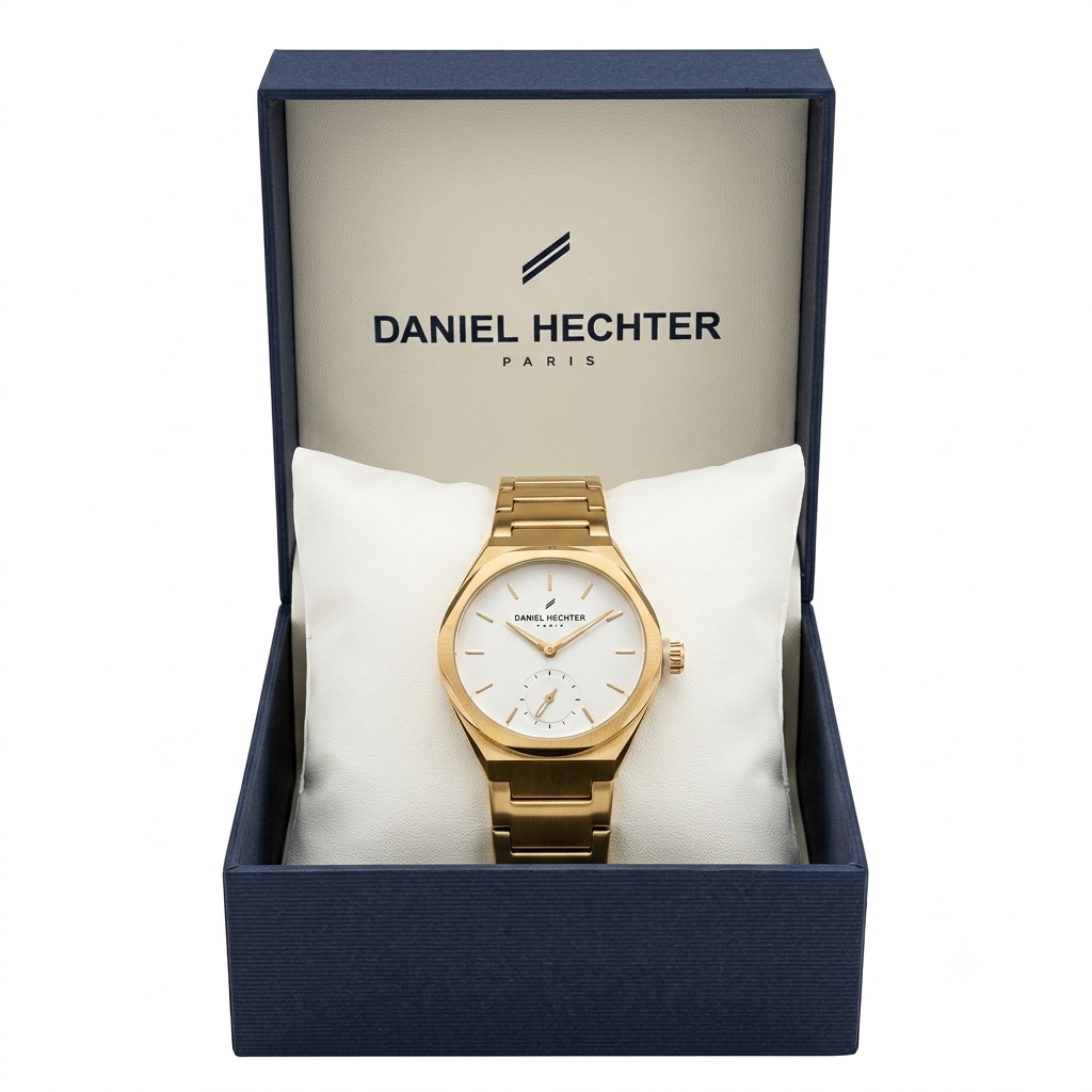 DANIEL HECHTER Quarz-Uhr Fusion Lady Gold Gold Damen